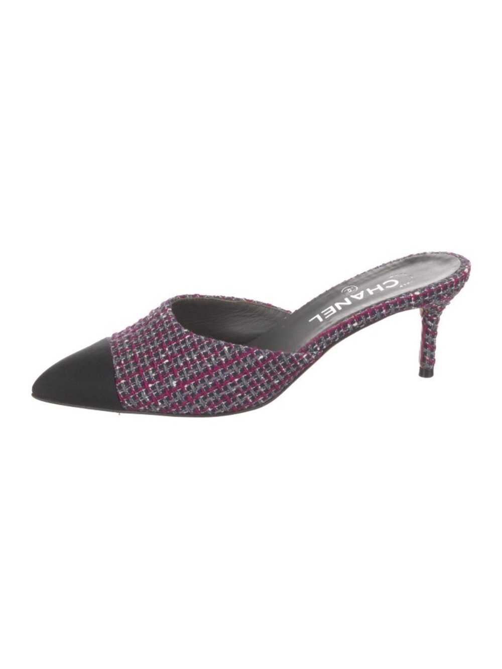 Chanel 2017 Interlocking CC Logo Mules - Picture 2 of 5